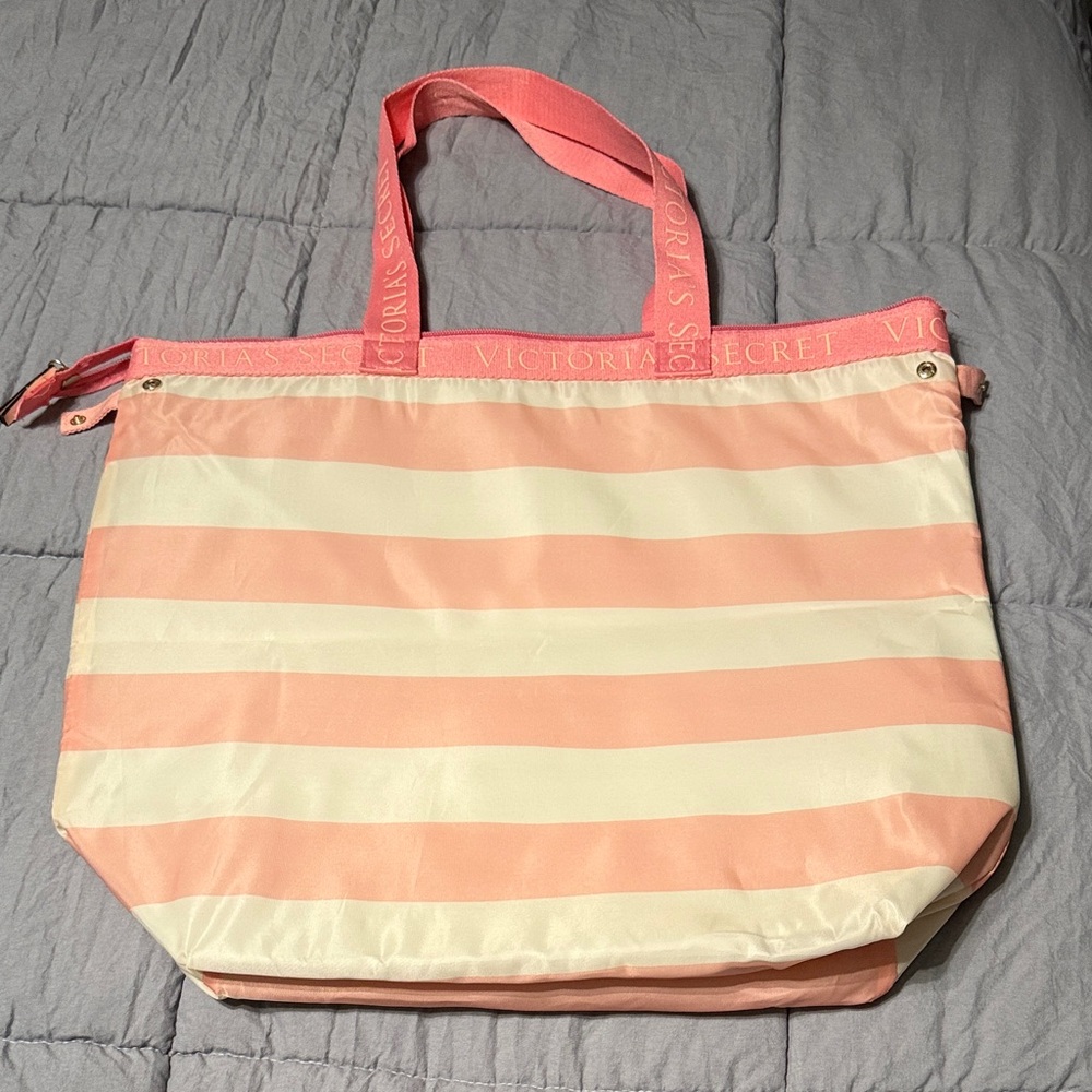 Victoria's Secret Pink and Cream Cooler Tote Bag